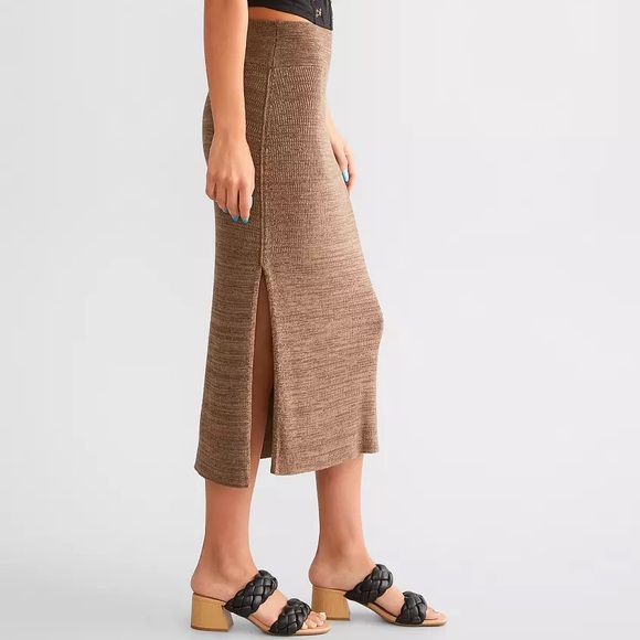 Free People Gold Hour Midi Skirt - Picture 2 of 5